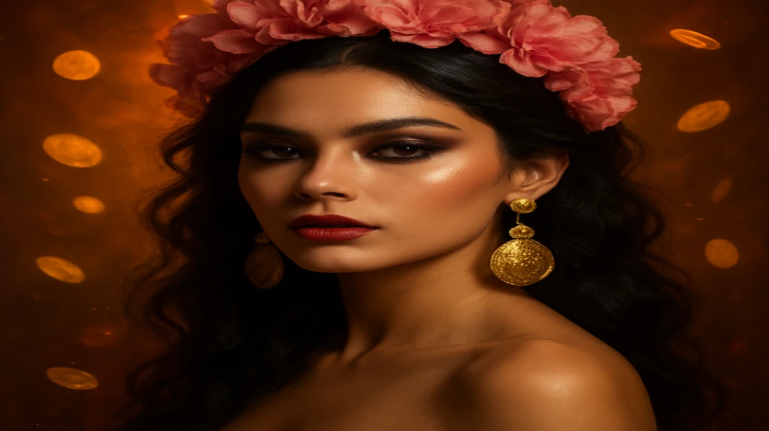 kiriya-এ আপনার উষ্ণ আবহাওয়ার গেমিং প্ল্যাটফর্ম এস্কেপ আপনার জন্য একটি দৃষ্টিনন্দন নারী, চকচকে গোলাপি টপ ও নান্দনিক জুয়েলারিতে সজ্জিত, kiriya-র গেমিং প্ল্যাটফর্মে একটি সমৃদ্ধ ট্রপিক্যাল থিমে হাসিমুখে দেখা যায়; আর্কেড গেমটির রোমাঞ্চকর দৃশ্য ও সঙ্গীত তাকে ঘিরে রয়েছে।