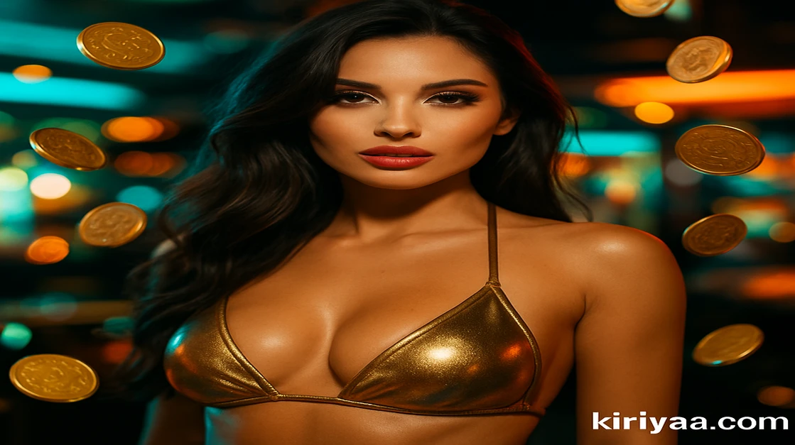 চামড়া-টপ পরা এক শক্তিশালী নারী যোদ্ধা একটি পিস্তল ধরে, সঙ্গে থাকা ফোনে kiriya অ্যাপটি দেখা যাচ্ছে—এ অ্যাপে বুলেট ও অ্যাকশন-থিমযুক্ত আইকনসমূহ ভরপুর, একটি চূড়ান্ত অ্যাডভেঞ্চার গেমারের জন্য।